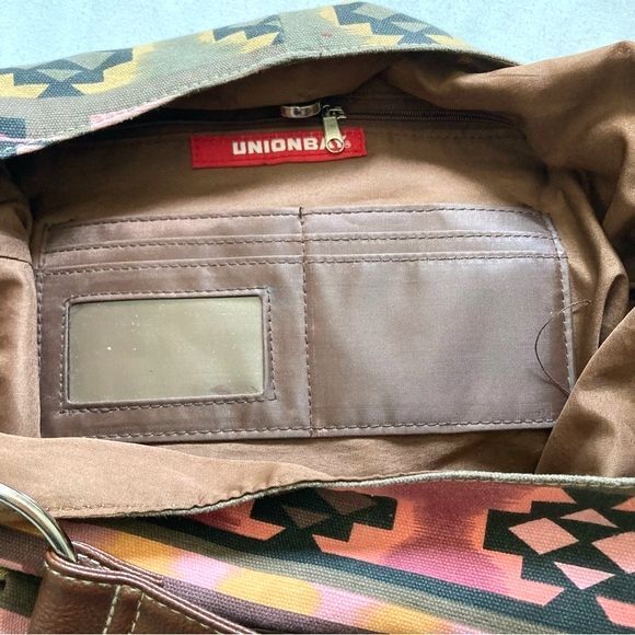 Aztec Hobo Boho Large Bag Purse Tassels Multi Colored VEGAN by Union Bay - Picture 11 of 14